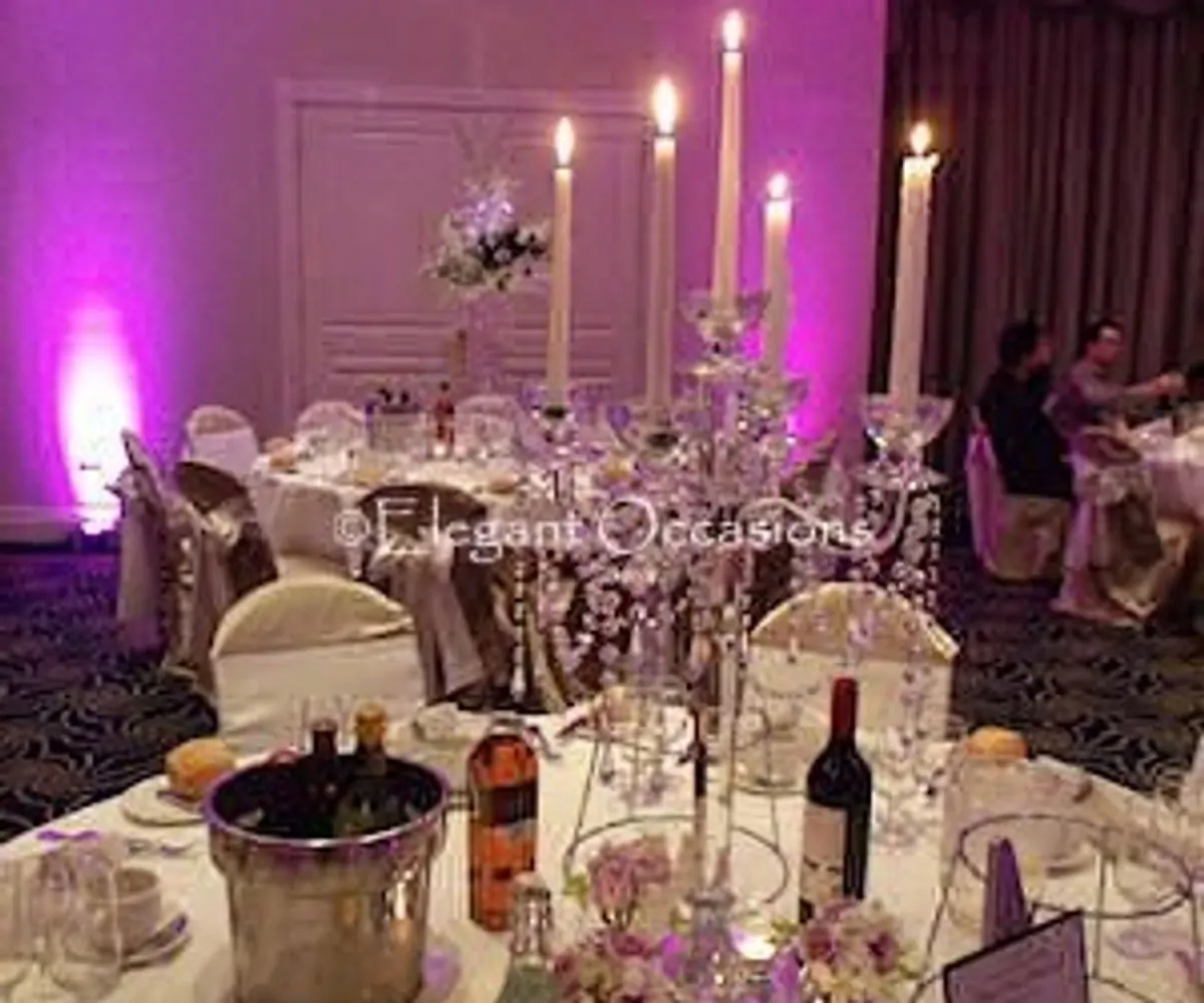 glass candelabras