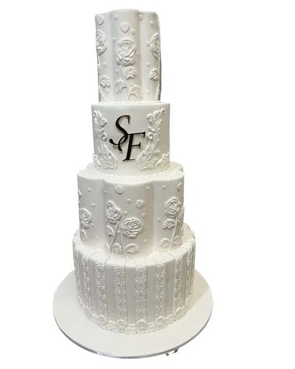 Elaborate Wedding Cake 1 for 4 tier designer cake
