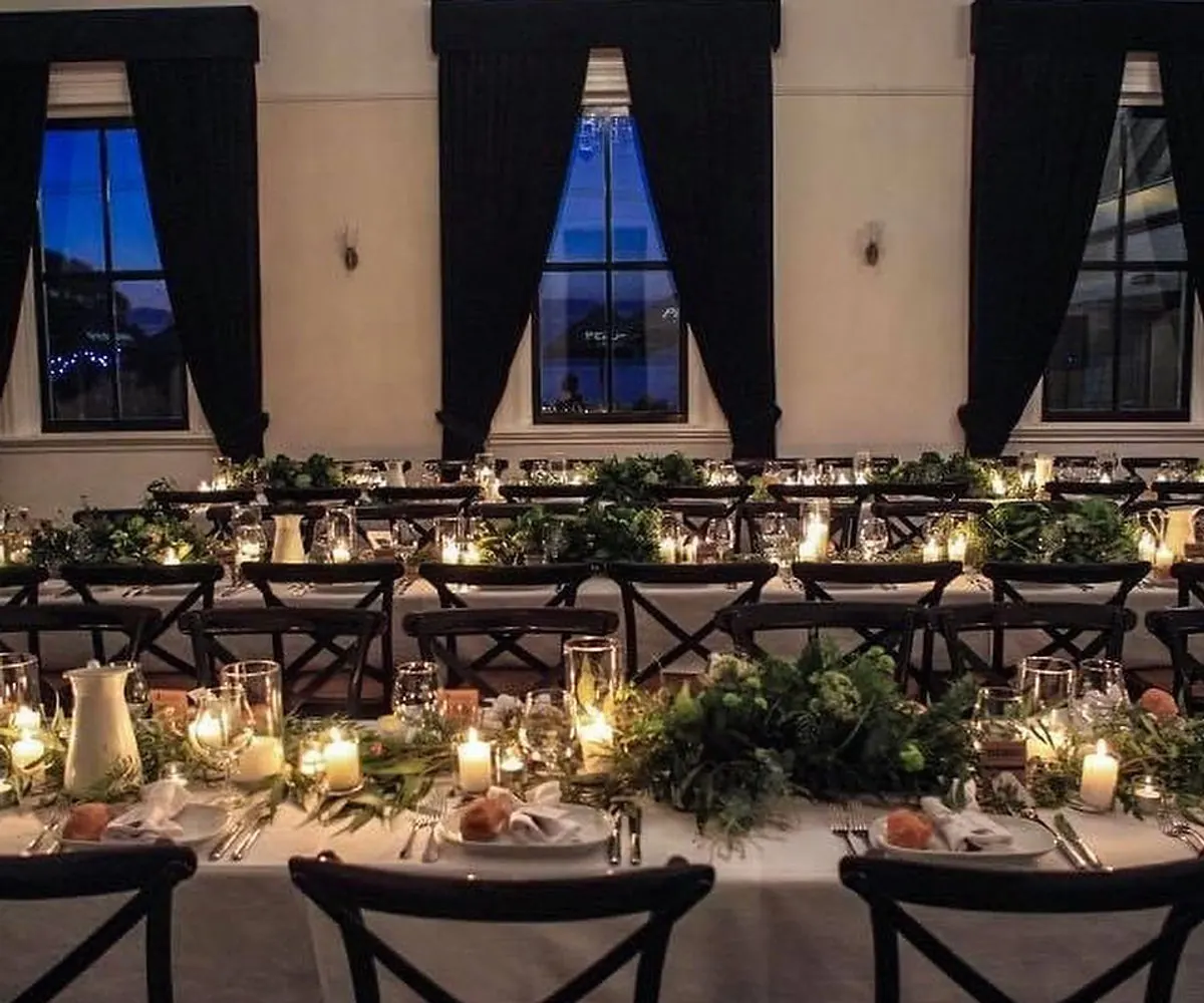 Green centrepieces