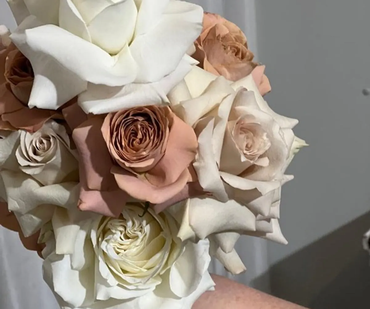 Blush coloured flowers