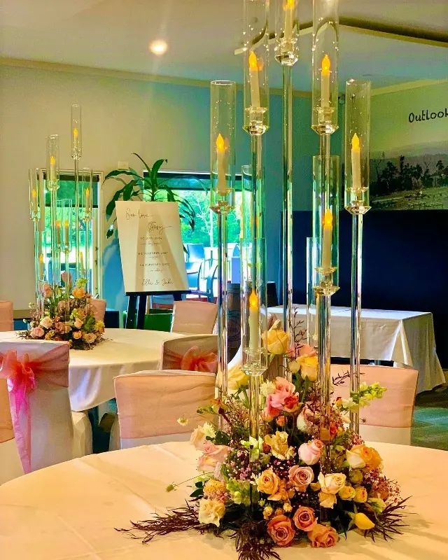 10 Glass Pillar Candelabra for Glass Serenity Candelabra