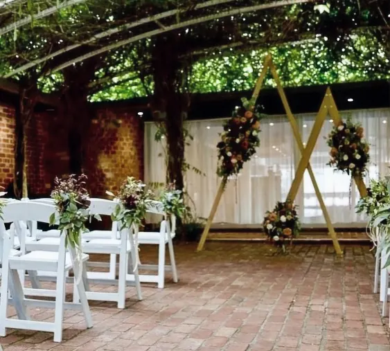 Triangular Timber Arch for Triangular wedding arches
