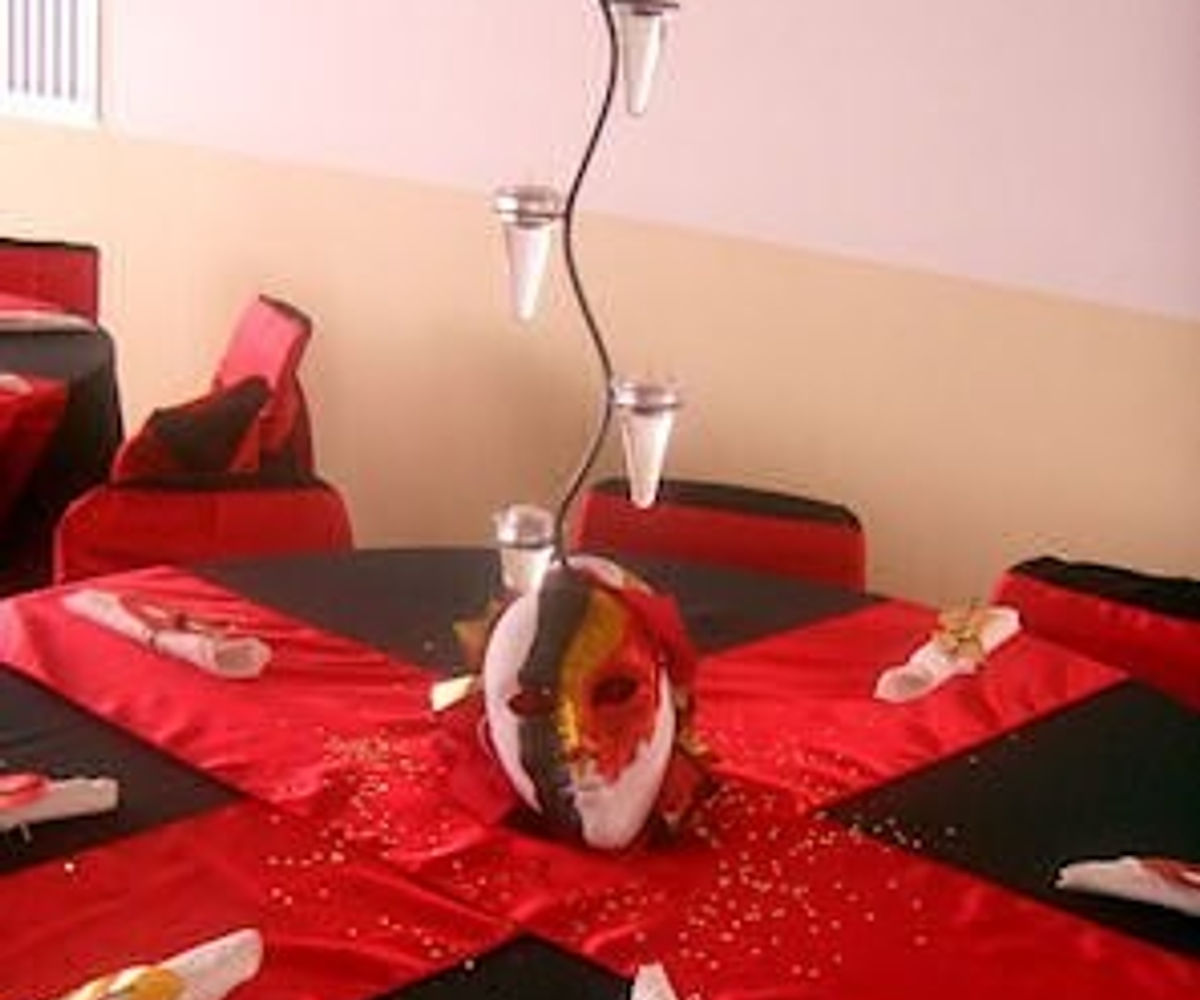 Table centrepieces detail