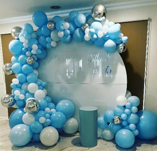 Blue and silver birthday for Blue and silver birthday