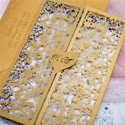 Laser-Cut Invitation Design 029