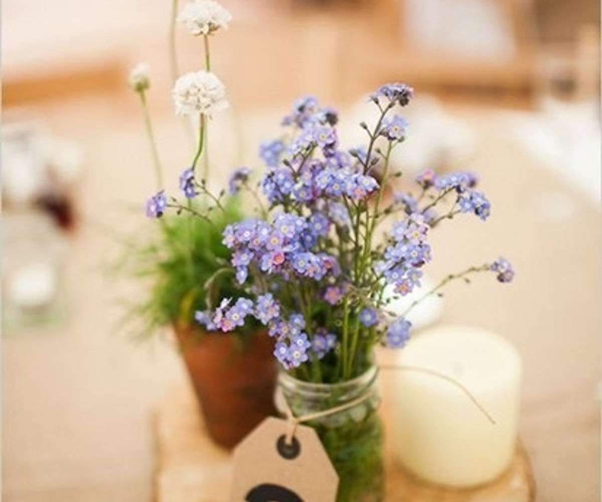 Table centrepieces detail