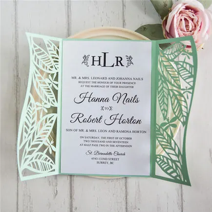 Laser-Cut Invitation Design 021