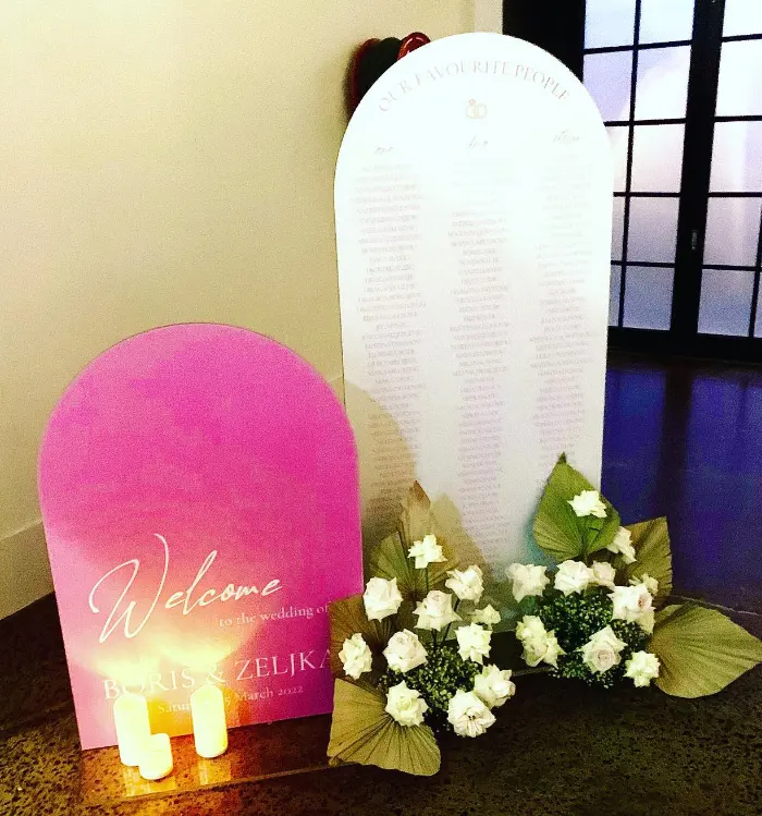 Arched Welcome Board for arches welcome