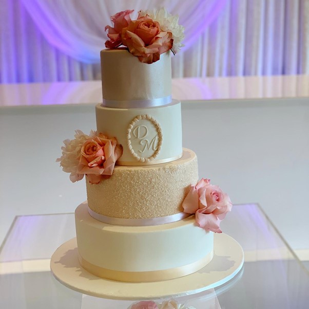 Peaches And Cream Cake for Peach Elegance wedding cake