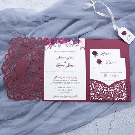 Laser-Cut Invitation Design 097