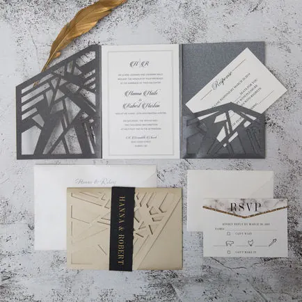 Laser-Cut Invitation Design 090