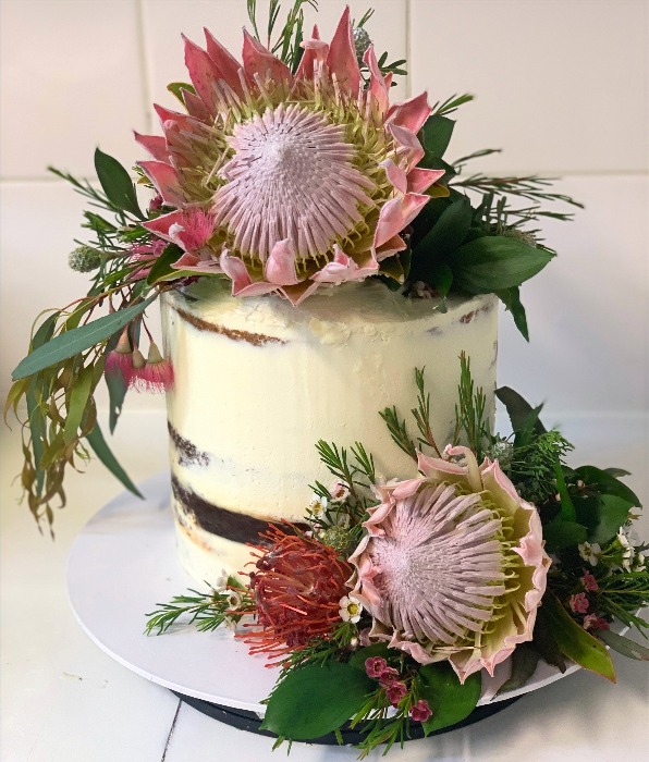 Proteas Wedding for Proteas decorated cake