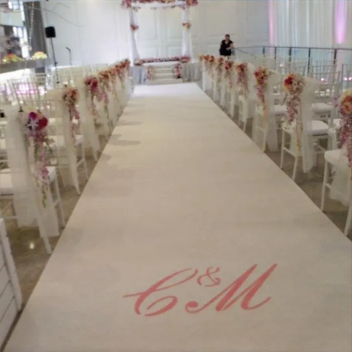 Monogrammed Carpet for monogrammed wedding