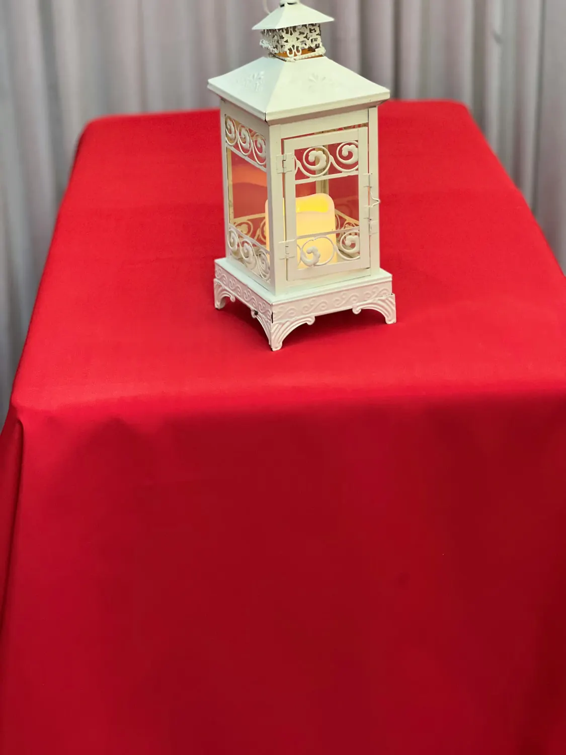 Red Tablecloth Hire for Red Trestle cloth