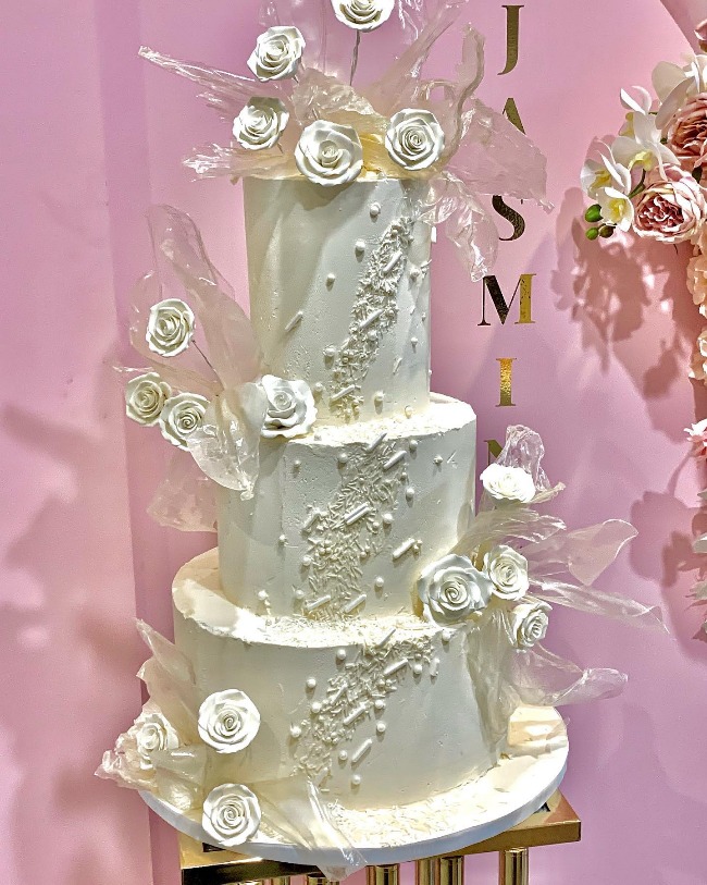 Rice Paper Sails Cake for Rice paper sails and roses