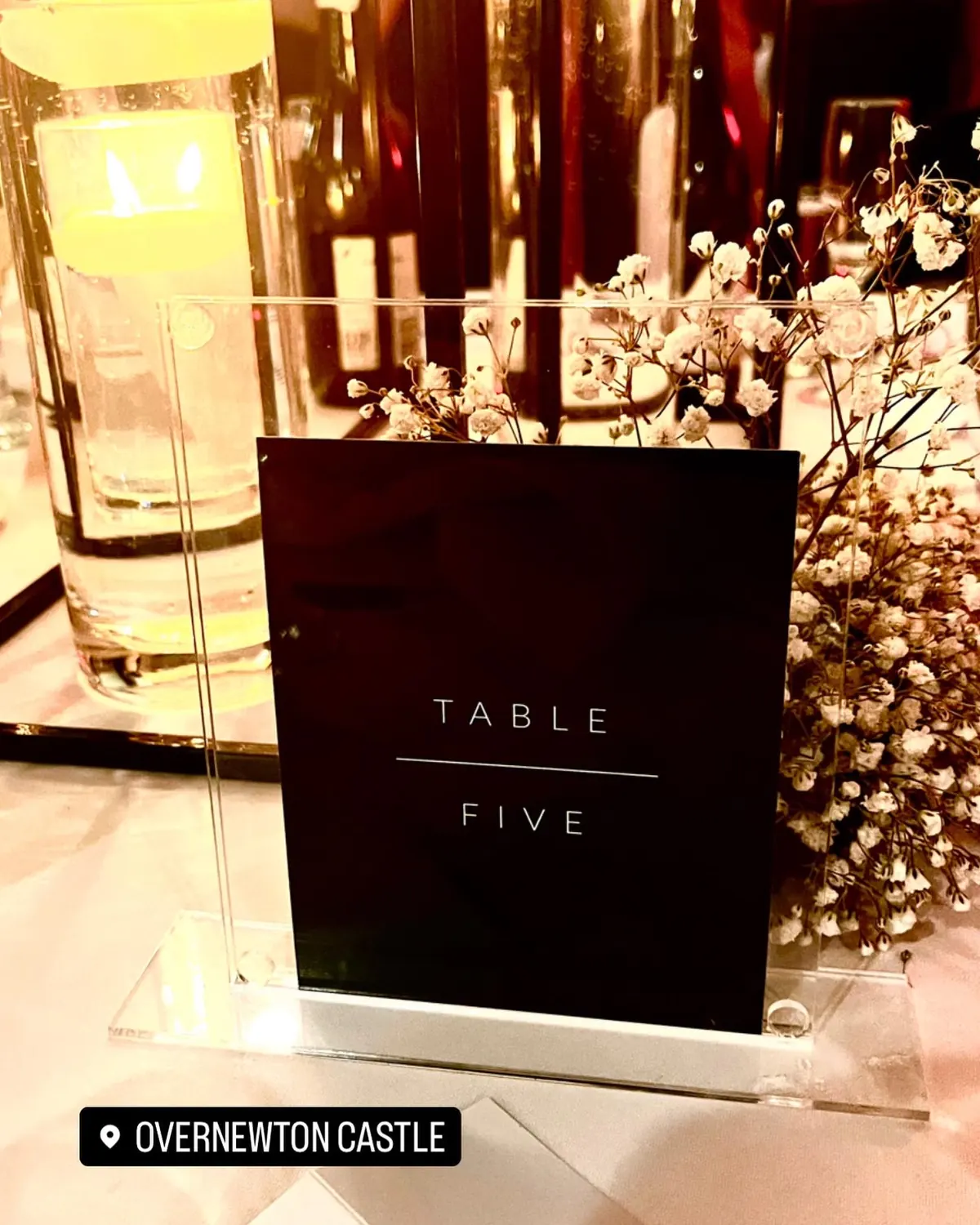 Square Acrylic Table Stands for Acrylic stand table numbers