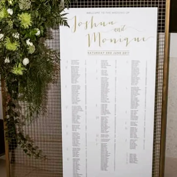 Large wedding guest board for Large wedding guest board