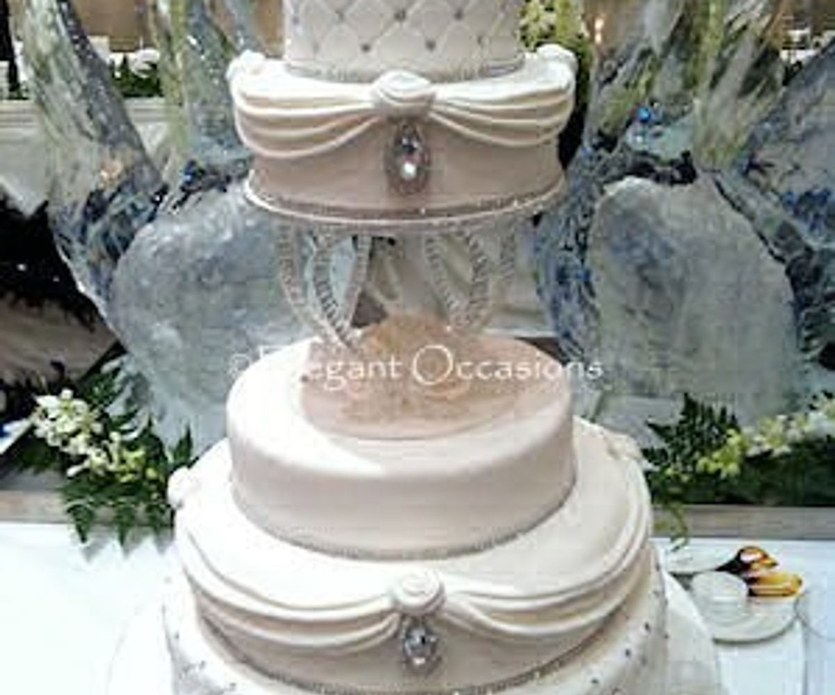 5 tier wedding cke
