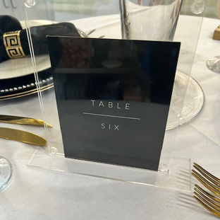 Square acrylic table stands