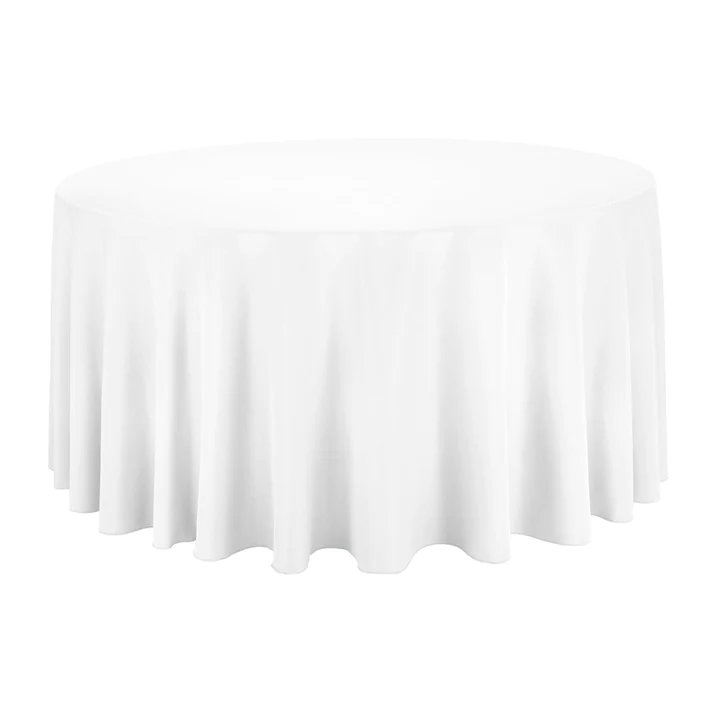 white round tablecloth / underlay polyester for white round tablecloth / underlay polyester