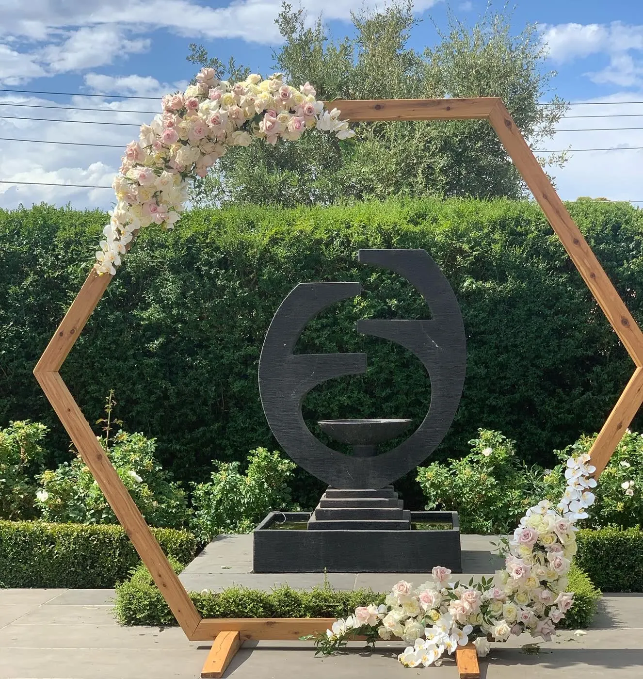 Hexagon Ceremony Arch for Hexagon Arch