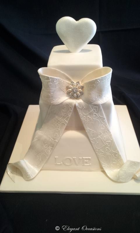 Fondant Bow for Embossed ribbon