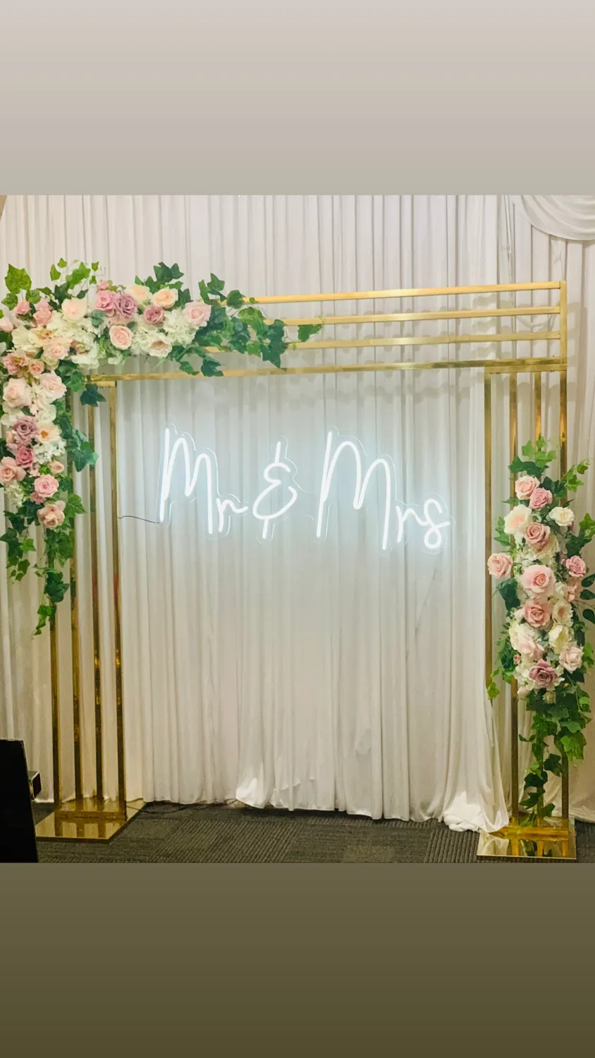 Gold Square Arch for Gold arch backdrop