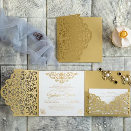 Laser-Cut Invitation Design 087