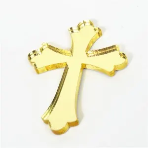 Gold Mirror Finish Cross for Gold Mirror Finish Cross