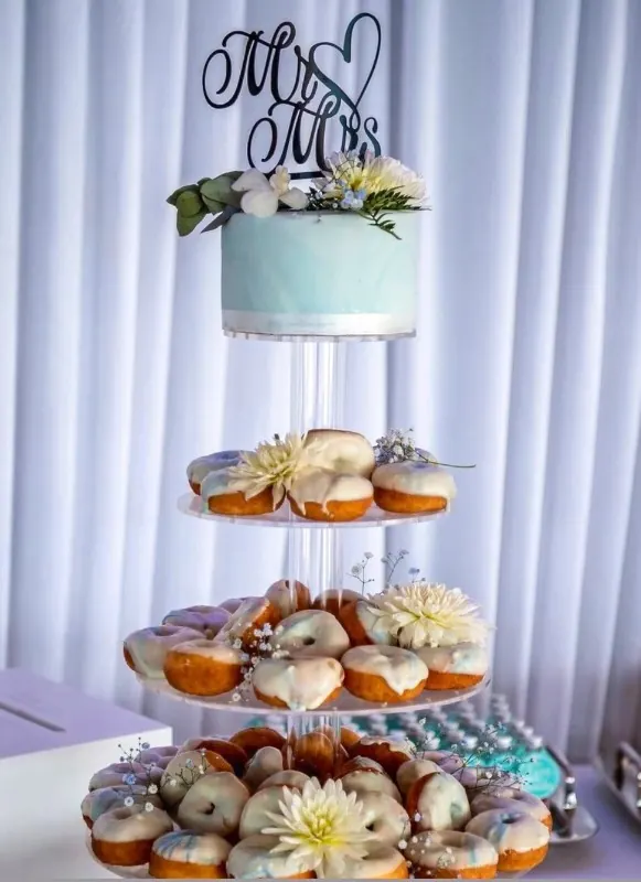 Doughnuts And Cupcakes for A different wedding cake
