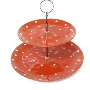 2 Tier Cake Stand Red for 2 Tier Cake Stand Red