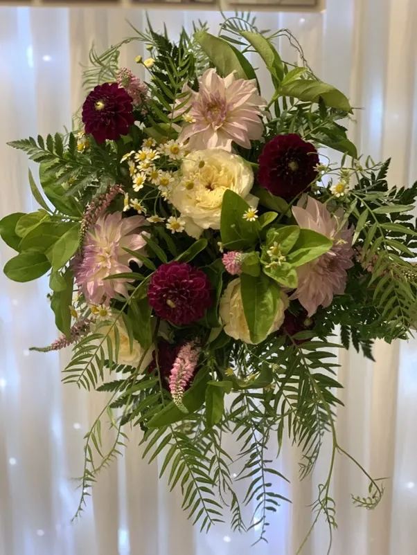 Pink And Burgundy Flowers for Chrysanthemums and roses