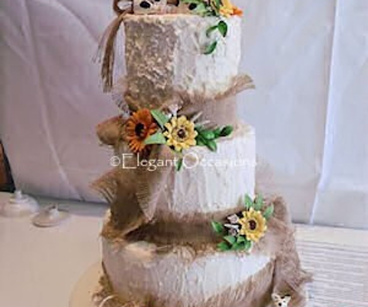 rustic look cake