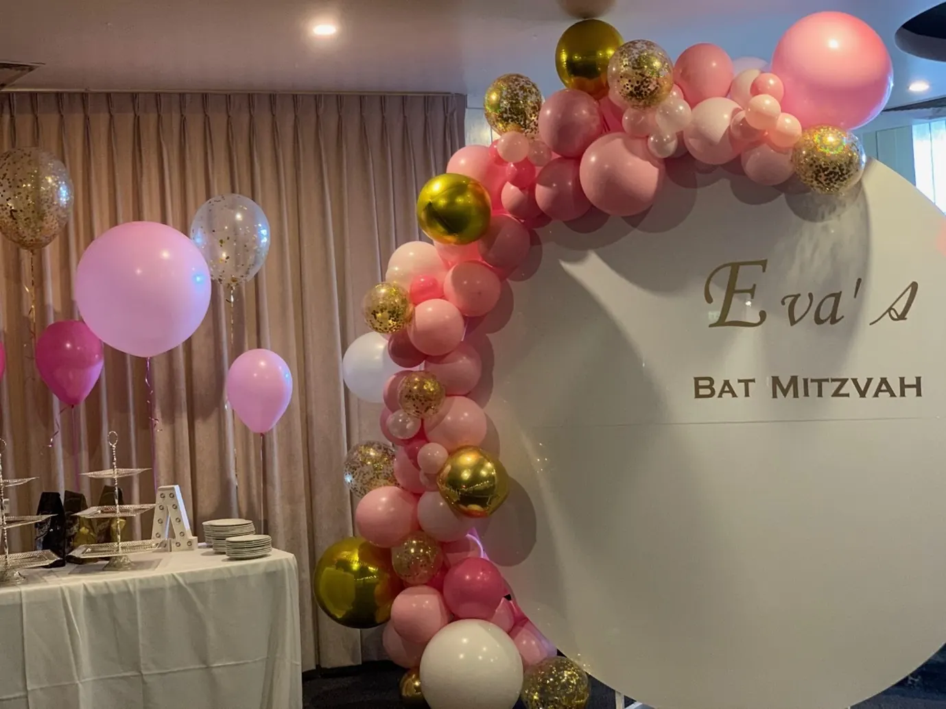 Pink And Gold Bat Mitzvah Decor for pink and gold bat mitzvah decor