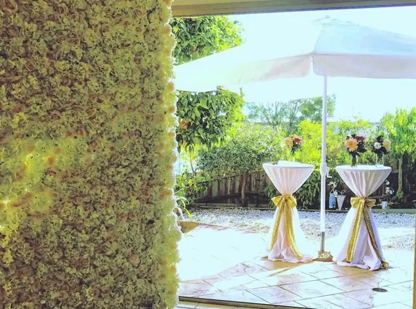 Flower Wall Entrance for flower wall