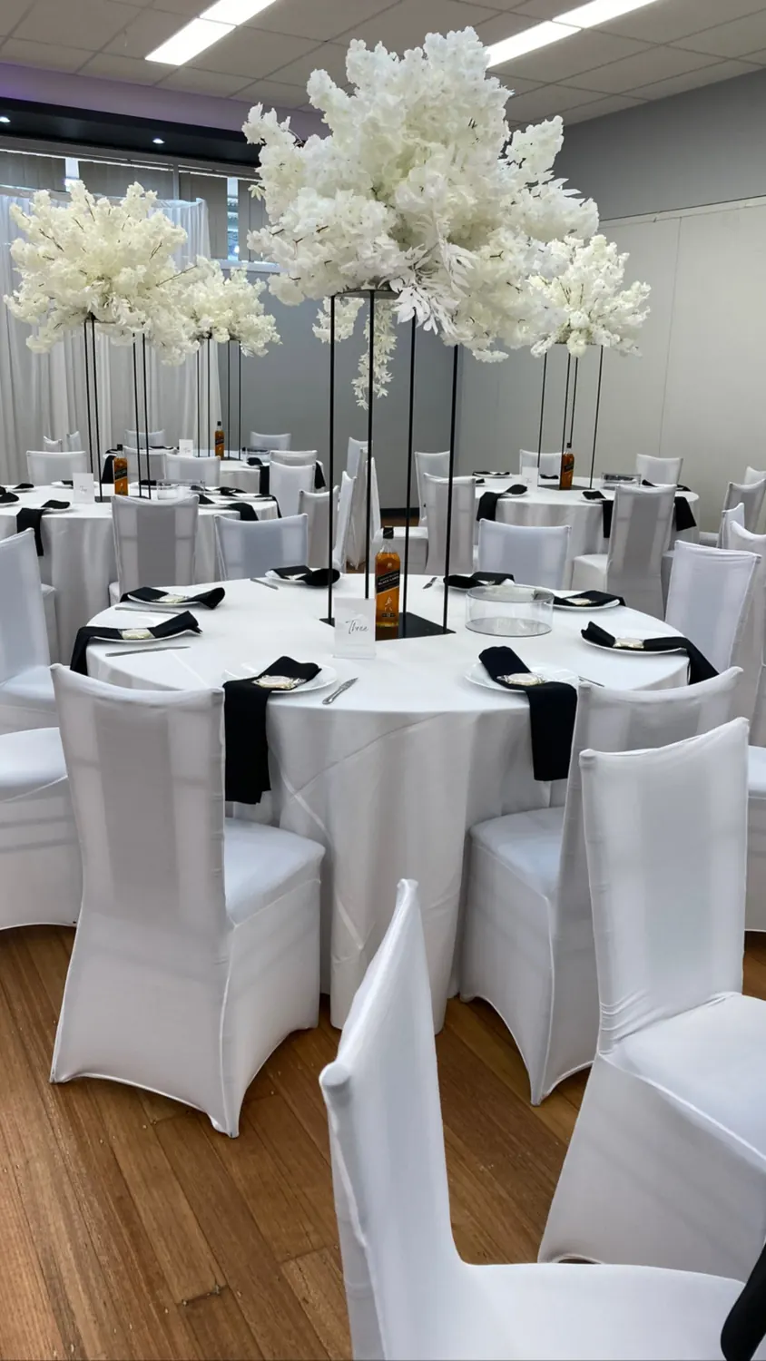 White Centrepiece for Cherry blossom centrepiece