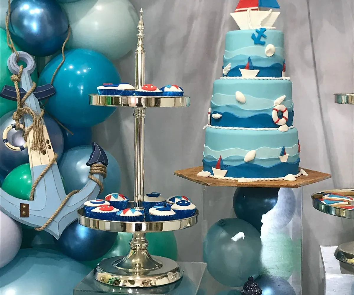 boat theme cake
