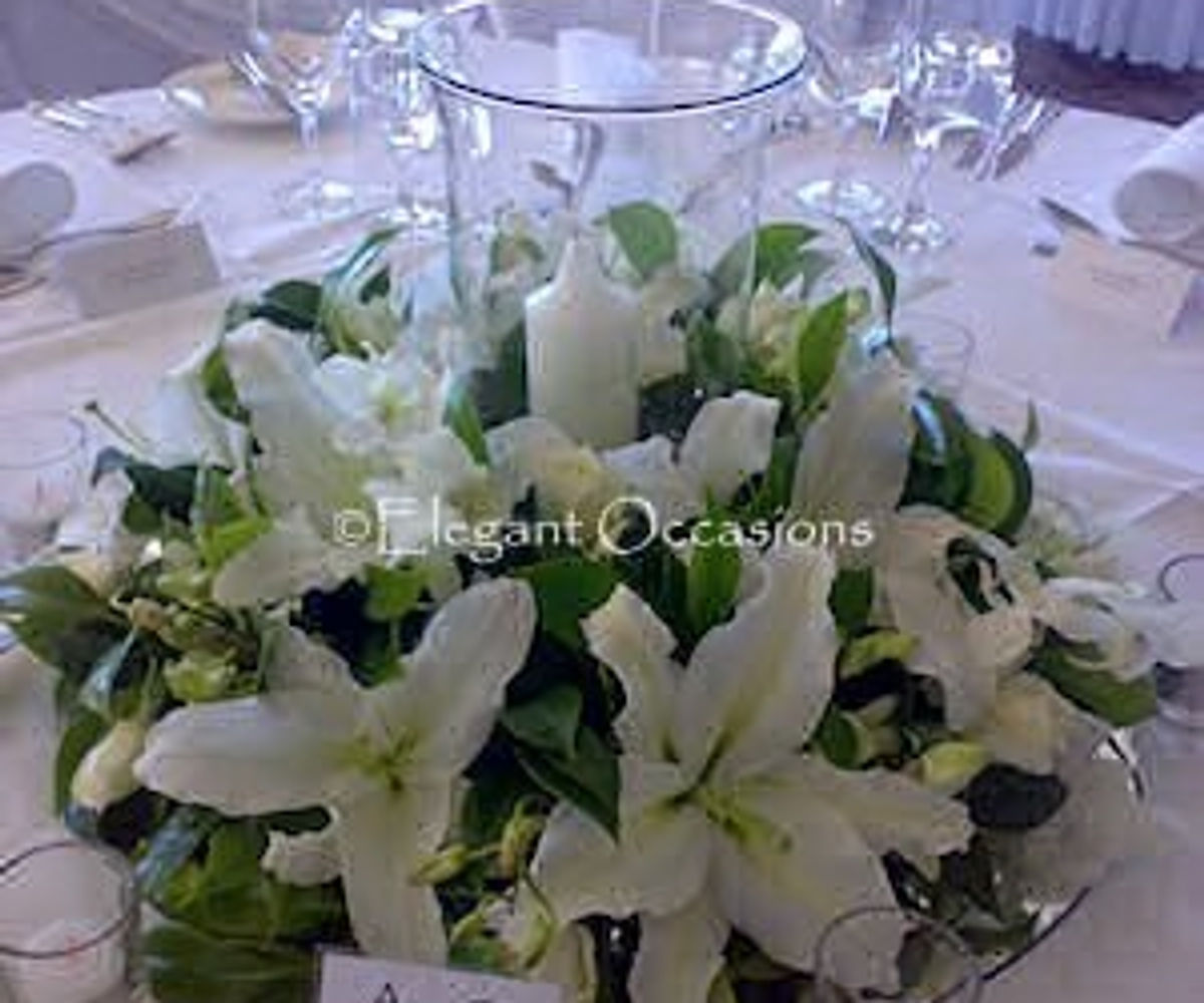 Table centrepieces detail