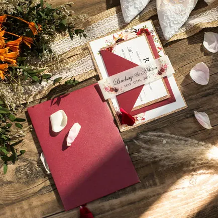 Flat Invitation Card Design 03