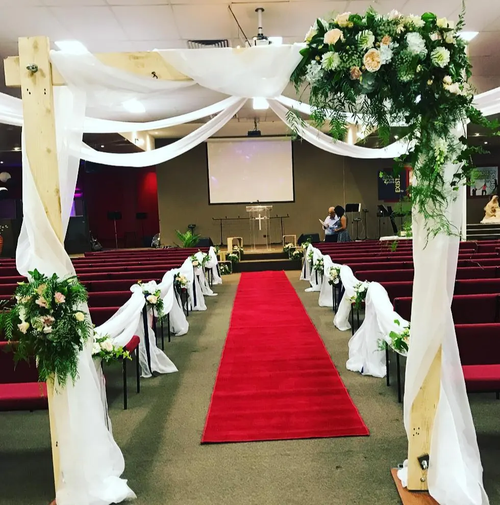 Church Aisle Decor for rustic church decor