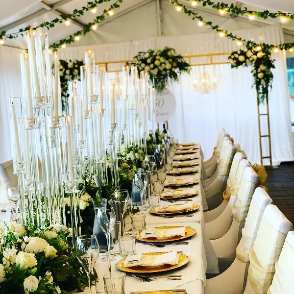 Multilevel Glass Candelabras for Glass Candelabras