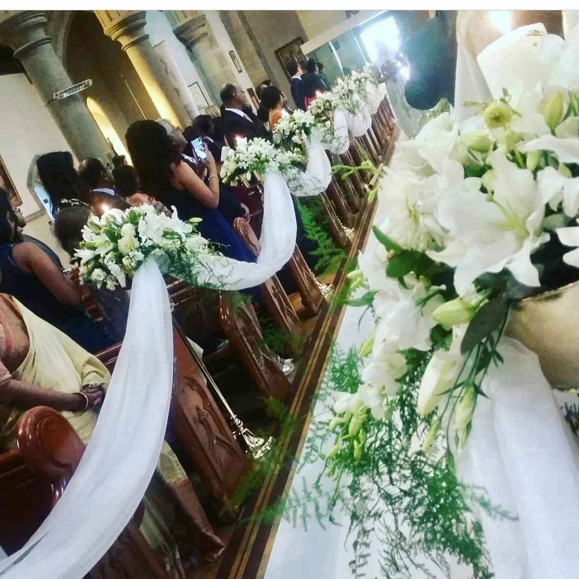 Church Wedding Decor for White church wedding