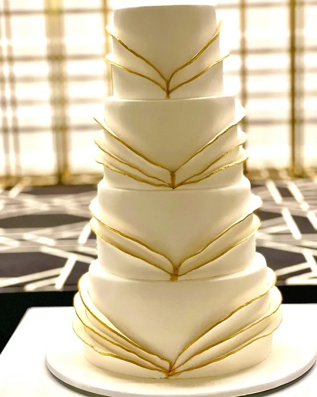Draped Cake for Golden Beauty