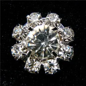 Round Silver Diamante Embellishment for Round Silver Diamante Embellishment