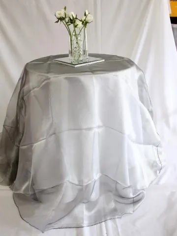 silver square organza overlay for silver square organza overlay