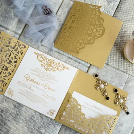 Laser-Cut Invitation Design 086