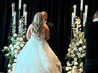 white wedding ceremony