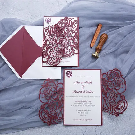 Laser-Cut Invitation Design 010
