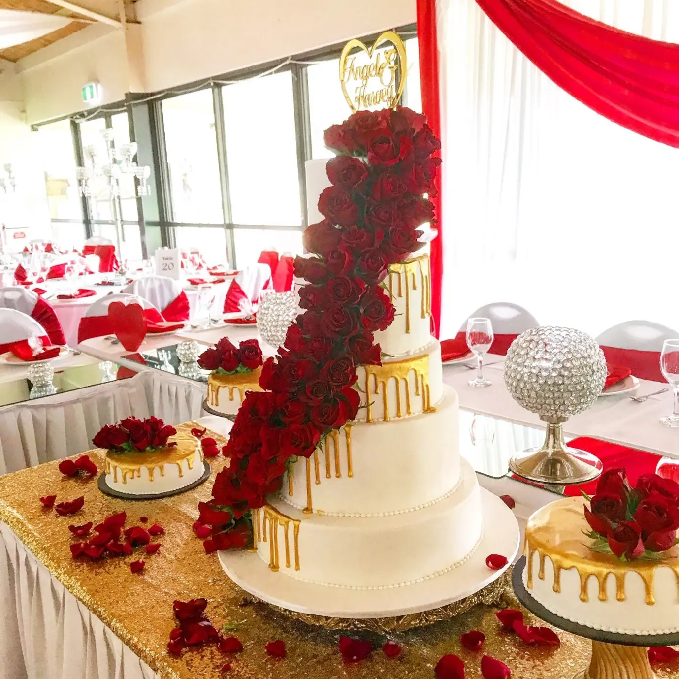 Red And Gold for Red rose cascade