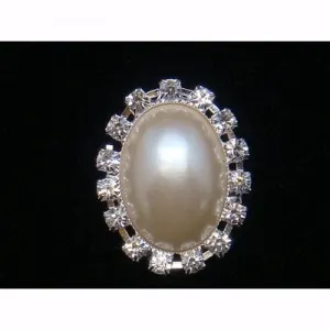 Oval Diamante Pearl Embellishment: for Oval Diamante Pearl Embellishment: